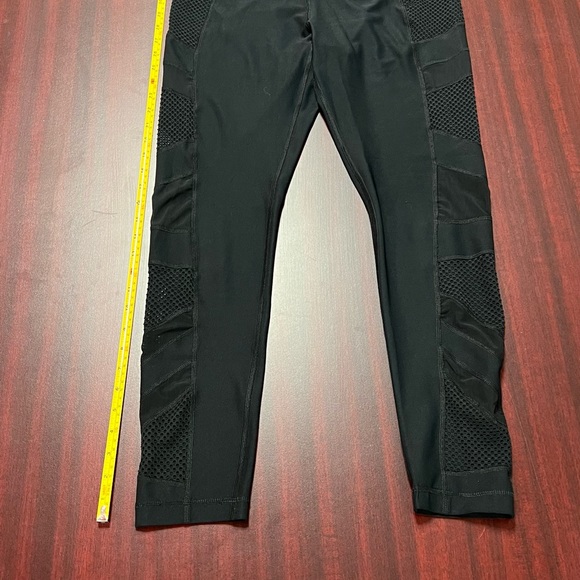 90 Degree By Reflex Black Vented Mesh Leggings Size L - Picture 2 of 5